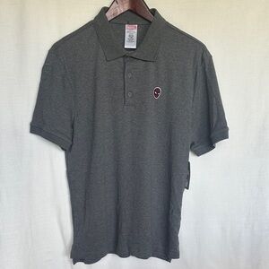 Marvel Disney Dark Gray Polo Shirt with Spider-Man Embroidered Emblem